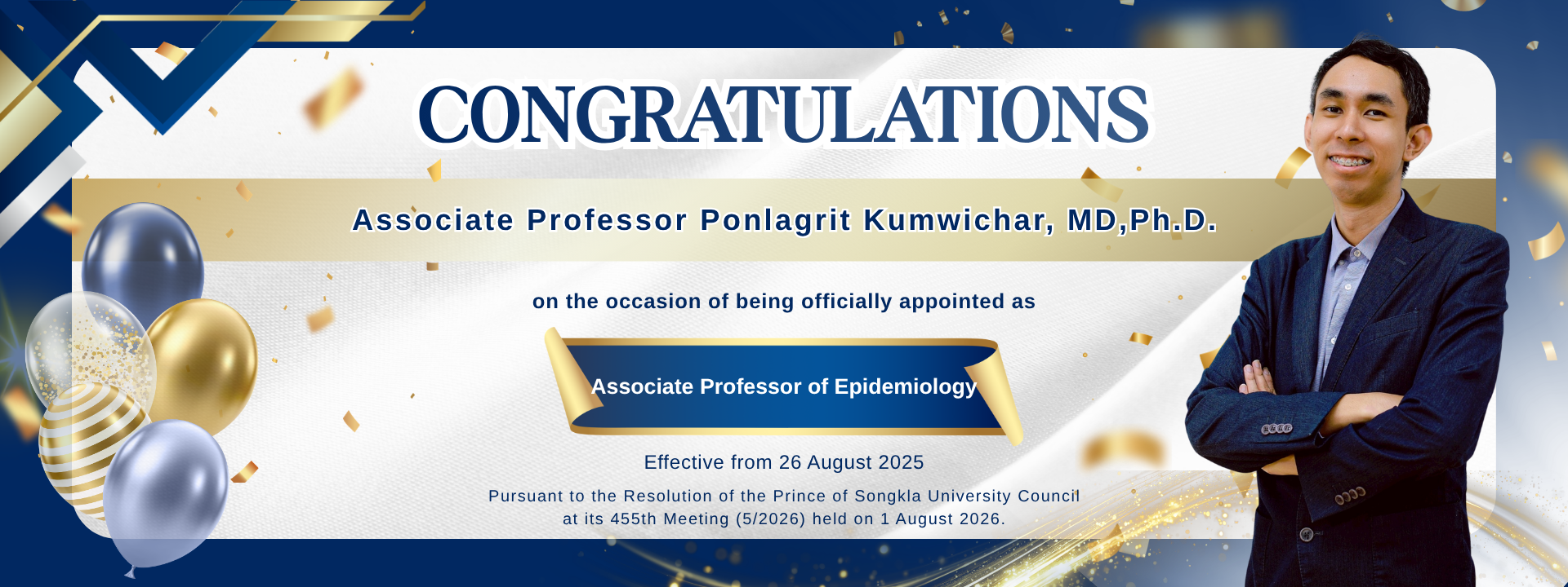 Associate Professor Ponlagrit Kumwichar, MD,Ph.D.