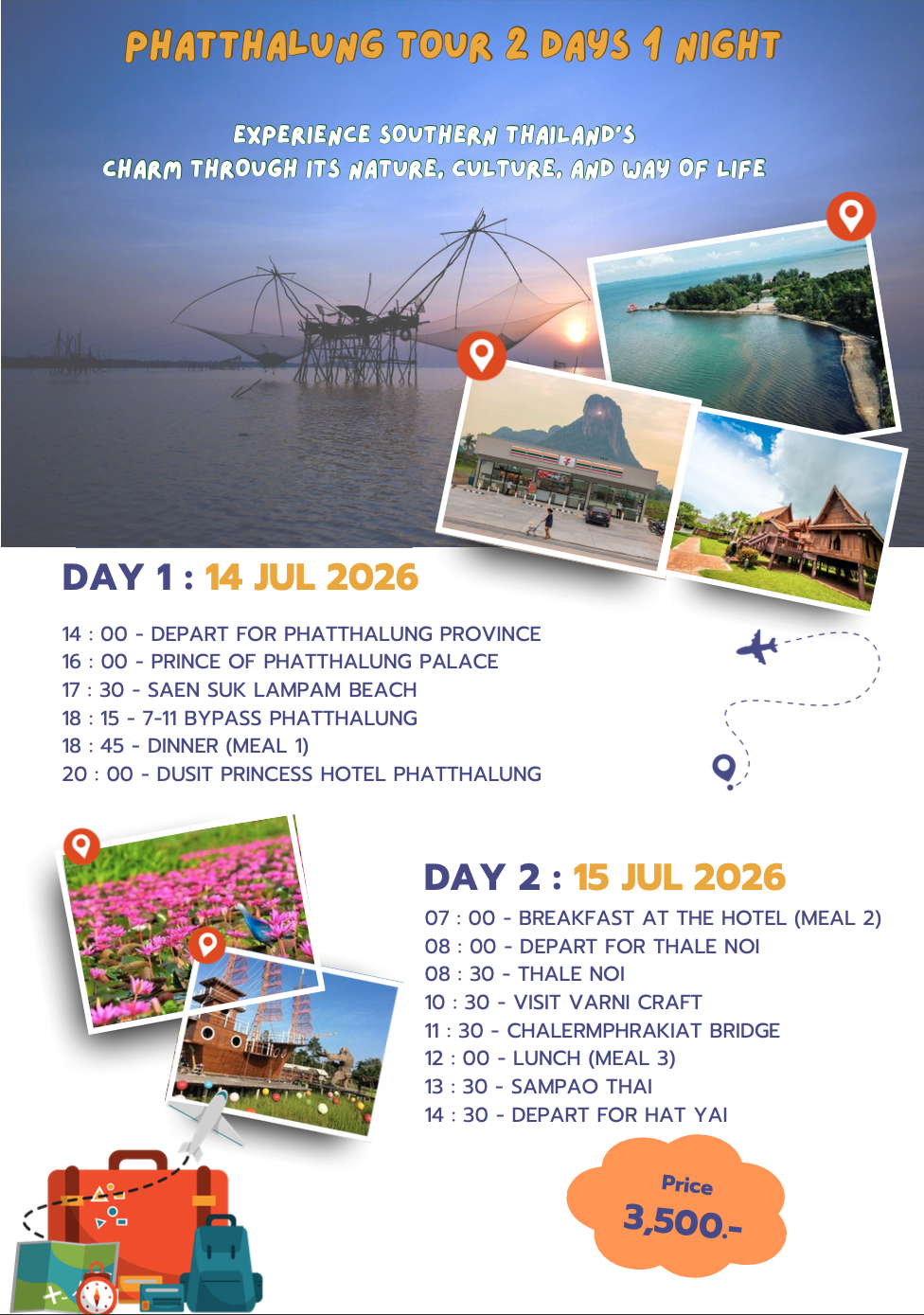Phatthalung Tour 2 Days 1 Night
